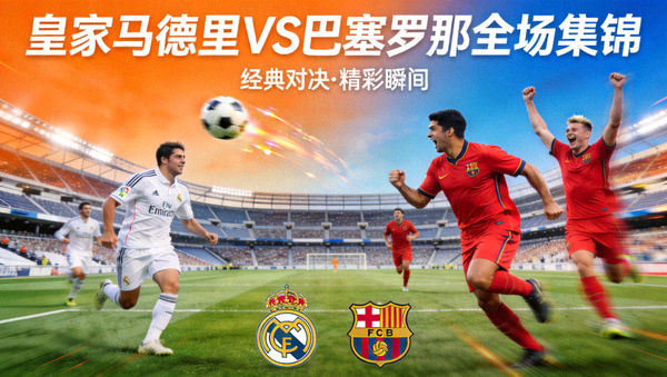 皇家马德里对阵巴塞罗那全场集锦封面图